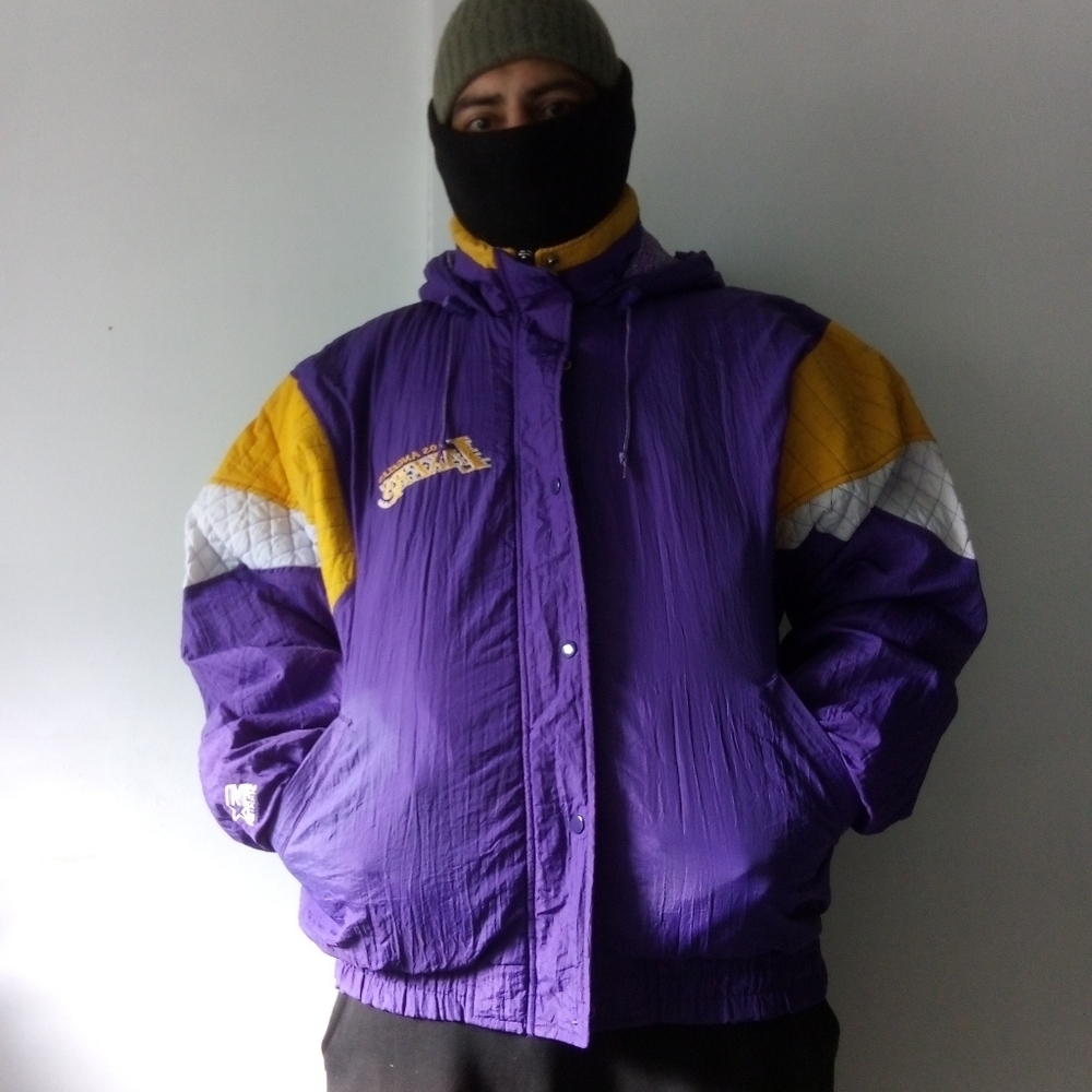 STARTER Men's Large Los Angeles Lakers Jacket